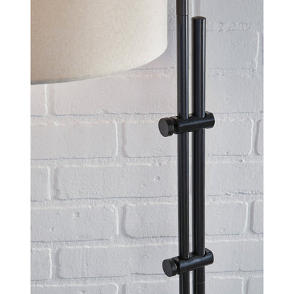 Detail view of Baronvale Black Floor Lamp