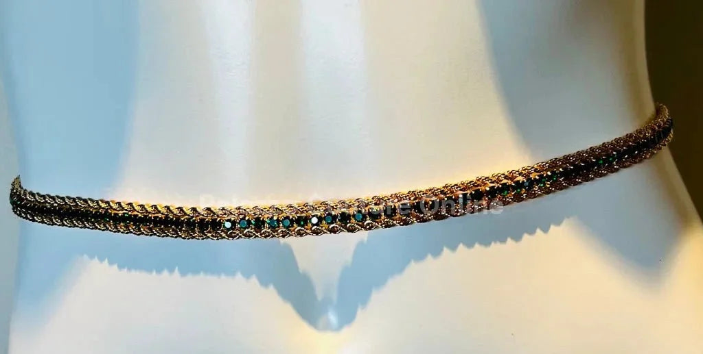Bary Twisted Chain Belt (Green)