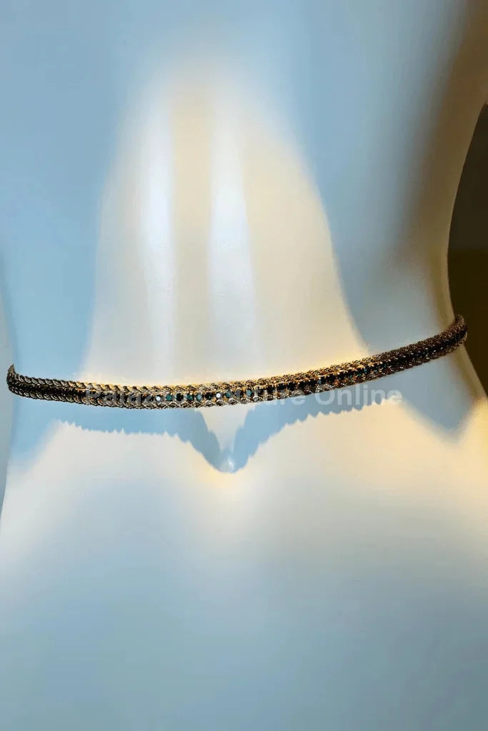 Bary Twisted Chain Belt (Green)