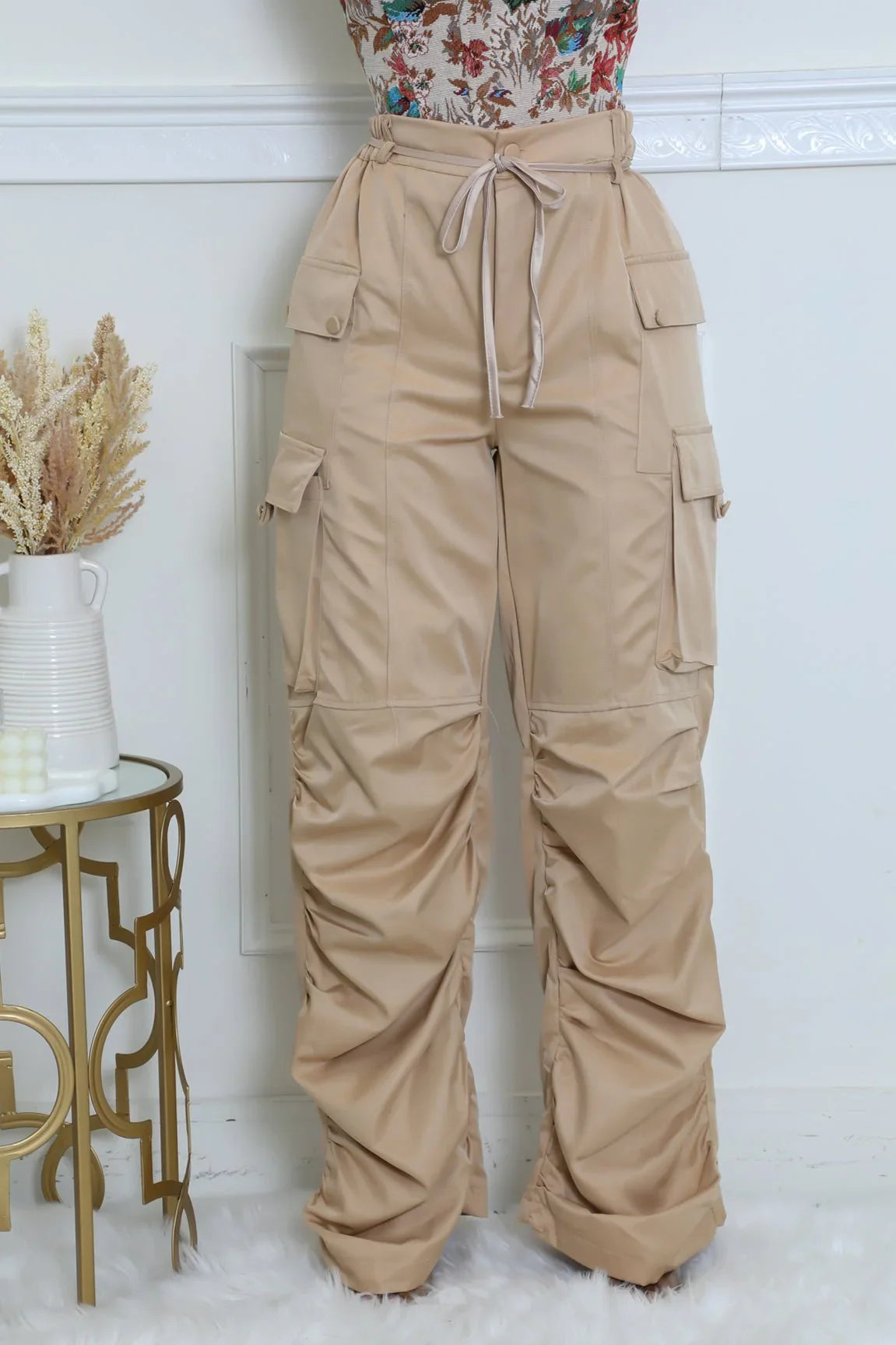 Beige Wide Leg Pants – Home On The Range High‑Waisted Style