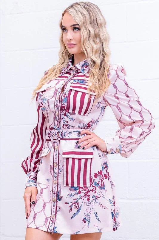 Belted Mini Dress – The Opulent Enigma Belted Mini Dress
