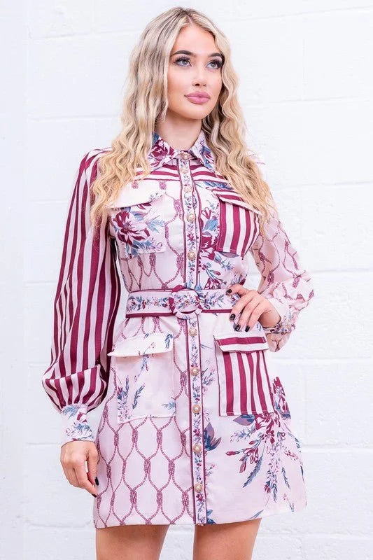 Belted Mini Dress – The Opulent Enigma Belted Mini Dress
