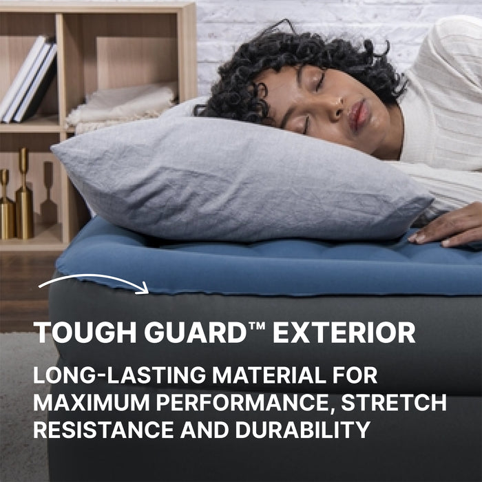 Bestway Tough Guard Air Mattress Queen 18" with Built-in AC Pump