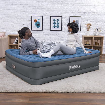 Bestway Tough Guard Air Mattress Queen 18" with Built-in AC Pump