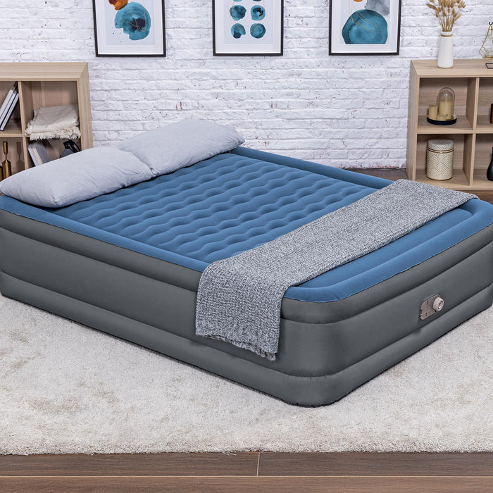Bestway Tough Guard Air Mattress Queen 18" with Built-in AC Pump