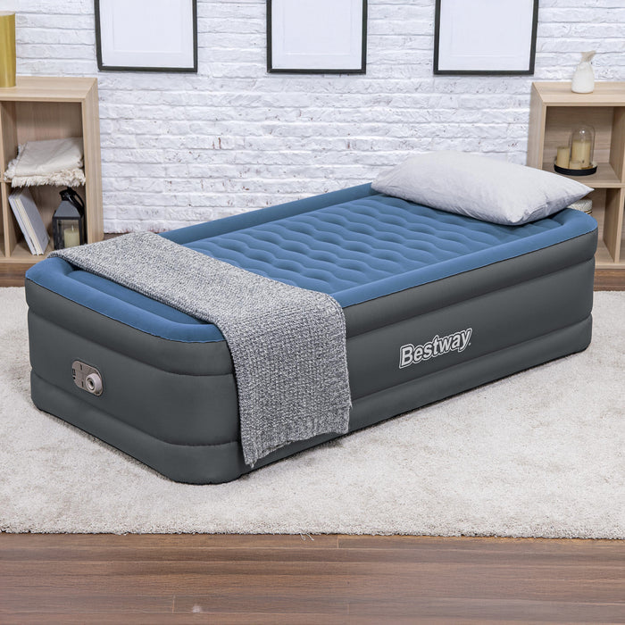 Bestway Tough Guard Air Mattress Twin 18" with Built-in AC Pump