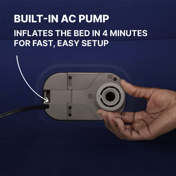 Bestway Tritech Air Mattress Queen 15" with Built-in AC Pump Included