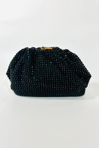 Black Beaded Clutch – Luxe Evening Statemen