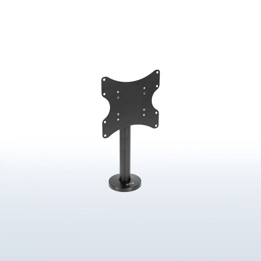 Sturdy bolt-down TV mount.