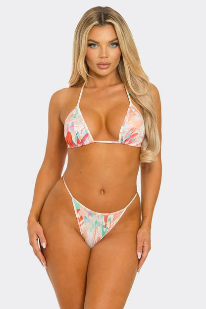 Breezy Waves 3-Piece Bikini Set
(Coral)
