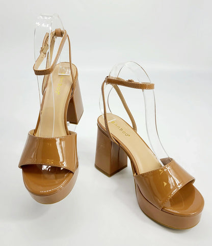 Britney Chunky Heels (Tan)