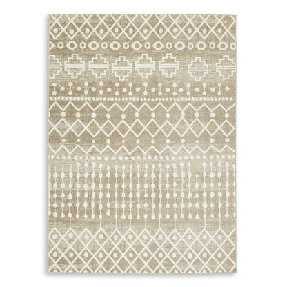 Bunchly Washable Tan 5x8 Rug QK1094025