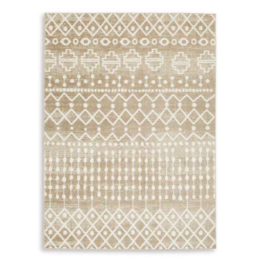 Swatch for the Bunchly Washable Tan 5x8 Rug