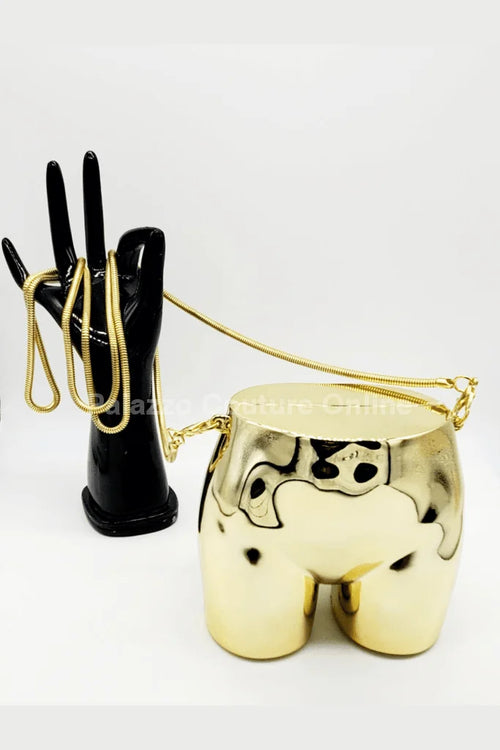 ButtieKiut Mini Clutch – Acrylic Crossbody Bag (Gold)
