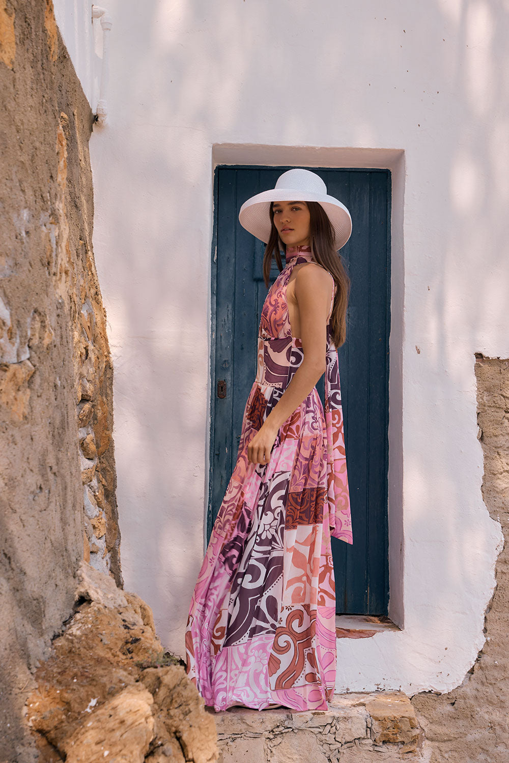 Margot Pleated Dress - Mosaica