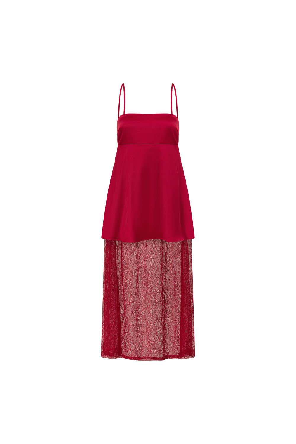 SAMPLE-Dove Dress - Red