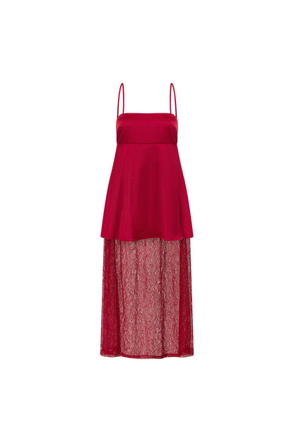 SAMPLE-Dove Dress - Red