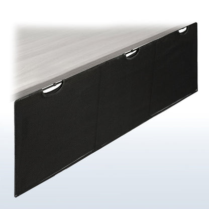 Cable Management Desk Organizer helps reduce workspace clutter by routing and concealing cables and power strips.