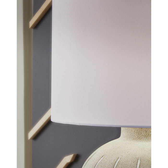 Detail view of Medium Lamps (20"-29") Gray Calbert Table Lamp