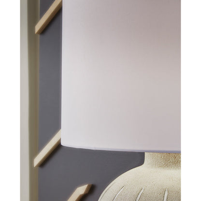 Detail view of Medium Lamps (20"-29") Gray Calbert Table Lamp