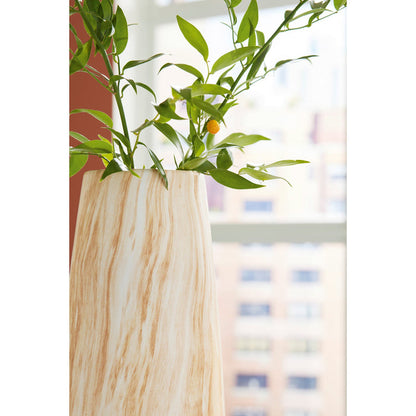 Detail view of Cammen Tan Tall Vase
