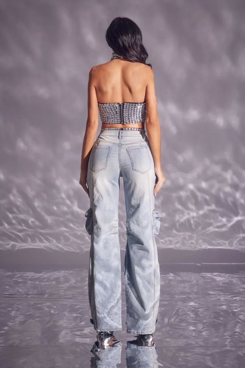 Casual Glam Denim wide Leg Jeans