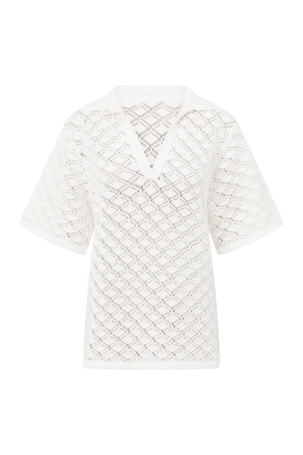 SAMPLE-Aya Top - White Knit