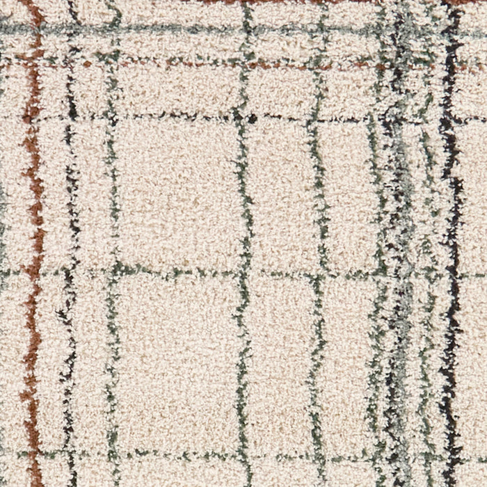 Swatch for the Circe Cream 5x8 Shag Area Rug