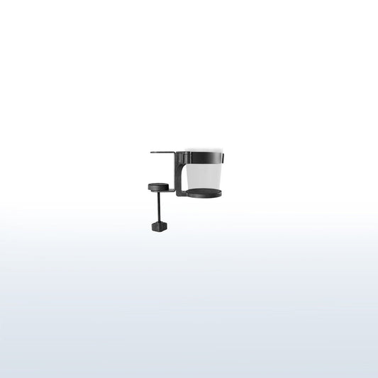 C-clamp cup mount.