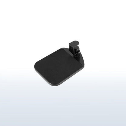 Black quick attach clamp-on mouse pad.