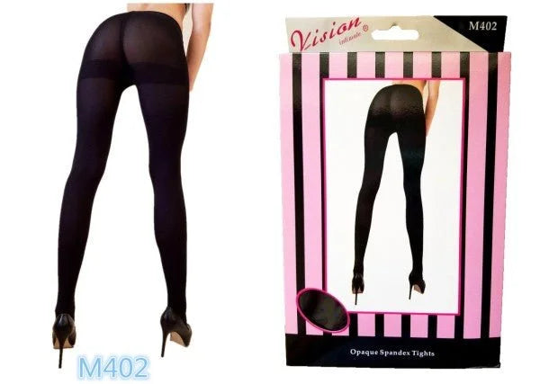 Classic Opaque Tights Black – Stretch Spandex Essential