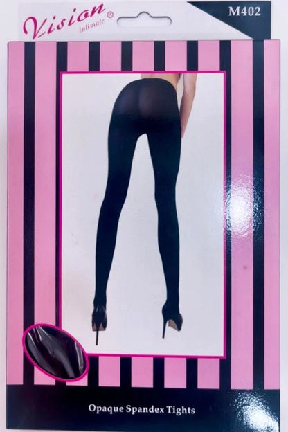 Classic Opaque Tights Black – Stretch Spandex Essential