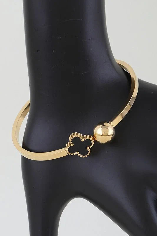 Clover Charm Wrap Bracelet