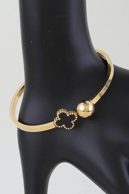 Clover Charm Wrap Bracelet