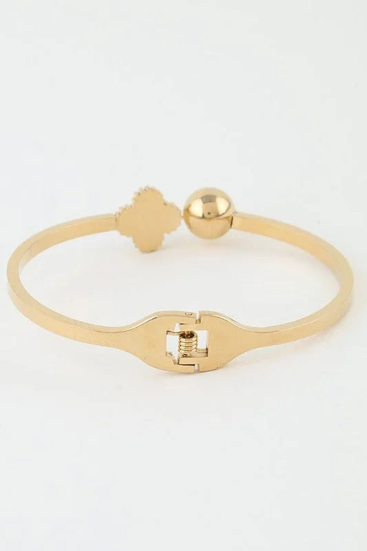 Clover Charm Wrap Bracelet