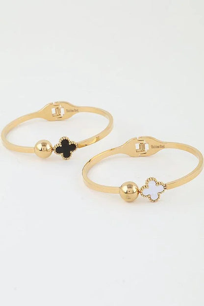 Clover Charm Wrap Bracelet