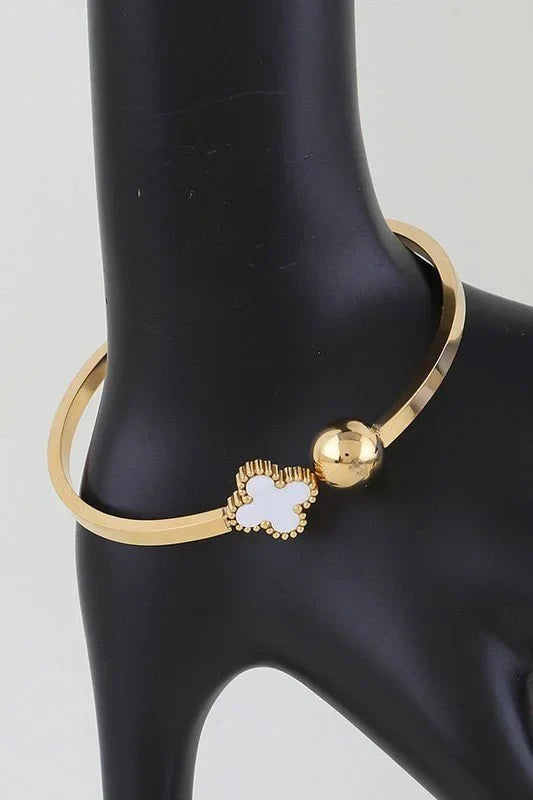 Clover Charm Wrap Bracelet