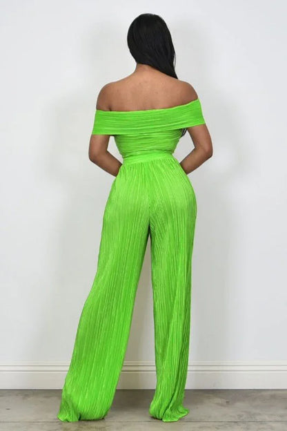 Colorful Life Pant Set Lime Green
