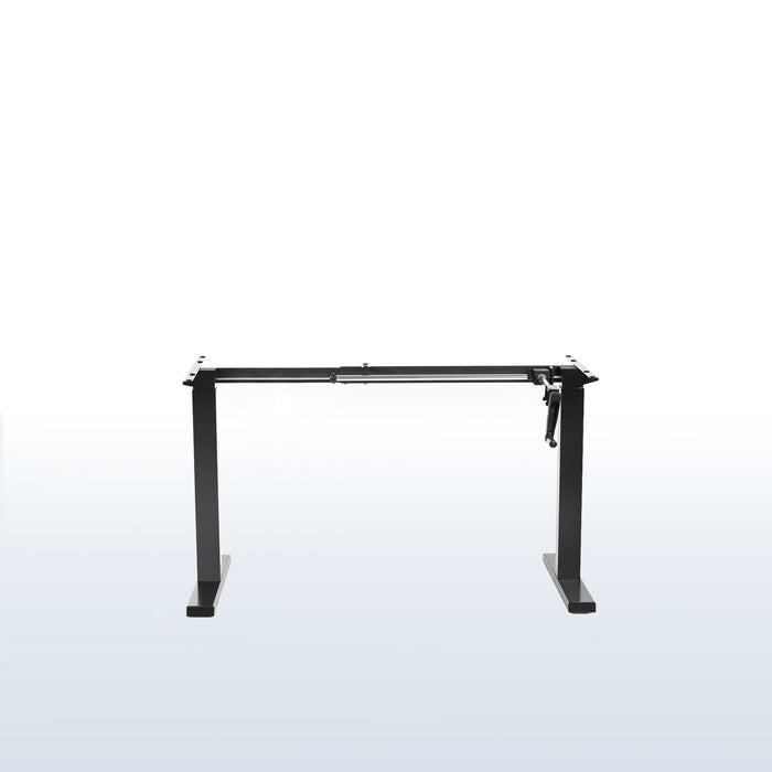 Compact Crank Height Adjustable Desk Frame