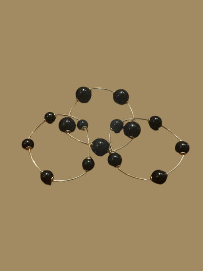 Eclipse Trio bracelet-Black/Gold-