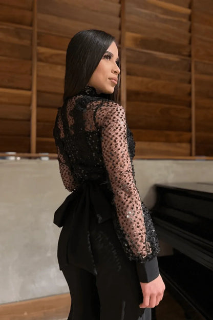 First Impression Black Jumpsuit