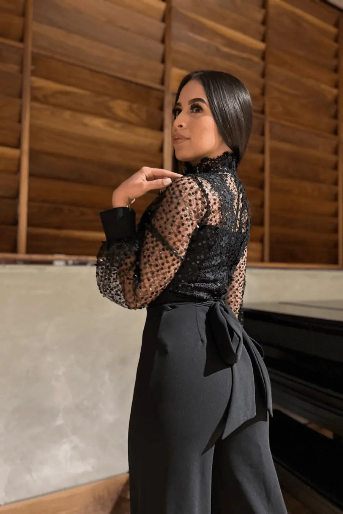 First Impression Black Jumpsuit