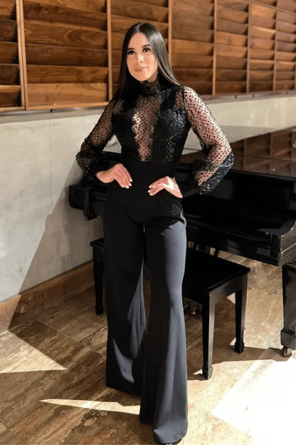 First Impression Black Jumpsuit