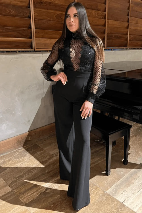 First Impression Black Jumpsuit