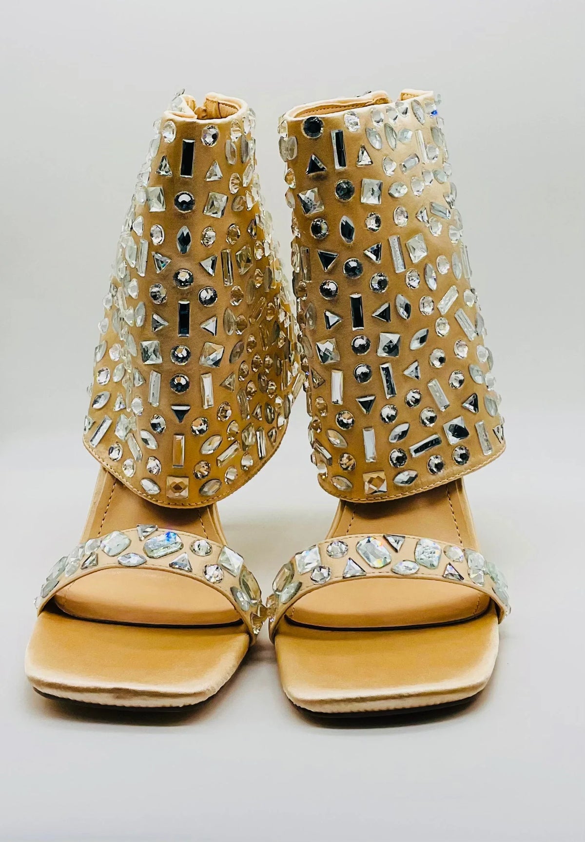 J Lo Crystal Noir Stilettos (Nude)