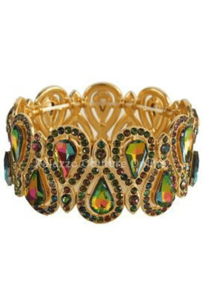 Crystal Tear Shape Bracelet