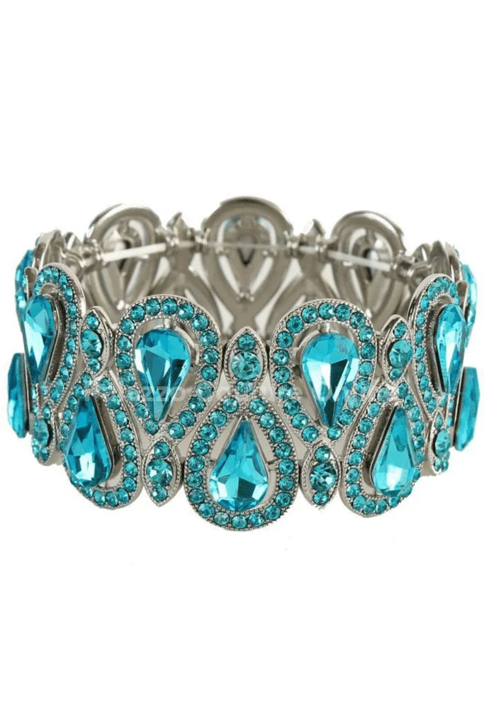 Crystal Tear Shape Bracelet