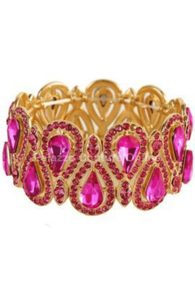 Crystal Tear Shape Bracelet