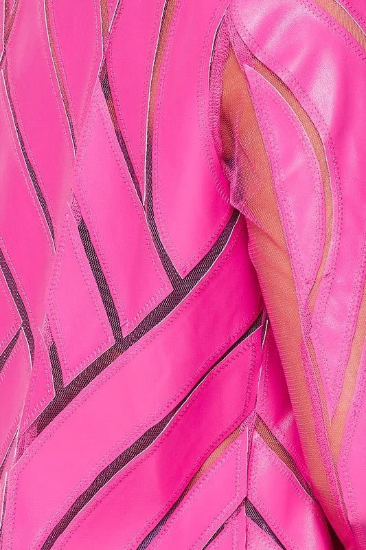 Cut Em' Off Fuchsia Jacket