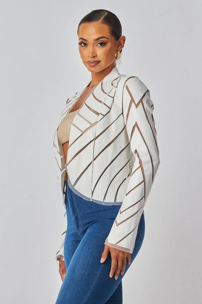 Cut Em' Off Jacket - Ivory